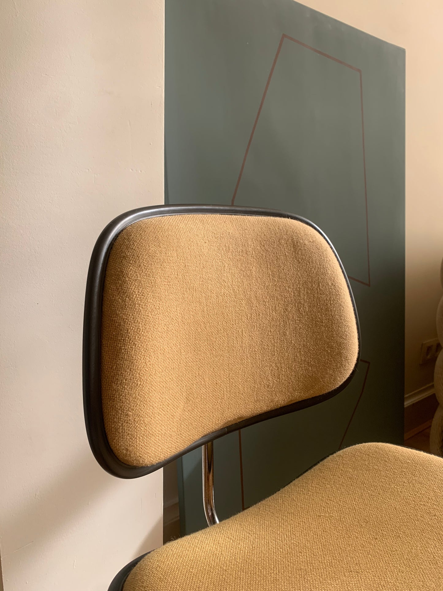 DCM chairs - Herman Miller - ochre yellow