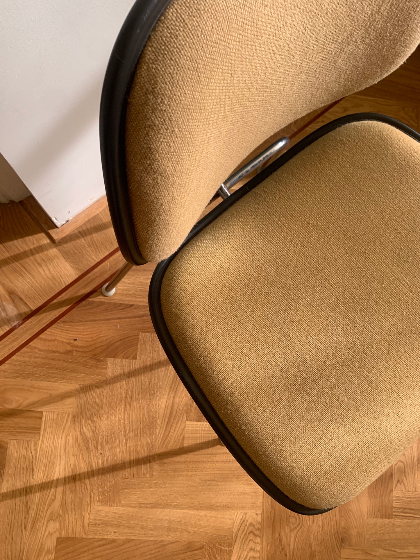 DCM chairs - Herman Miller - ochre yellow