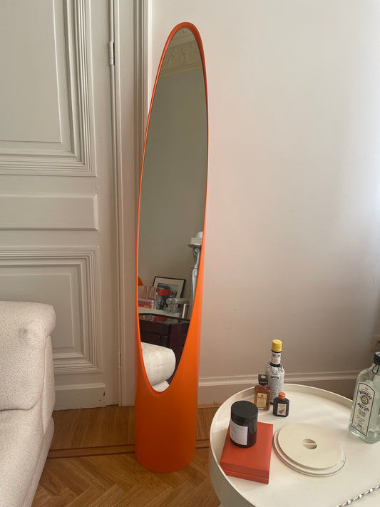 Lipstick mirror - Rodolfo Bonetto - orange